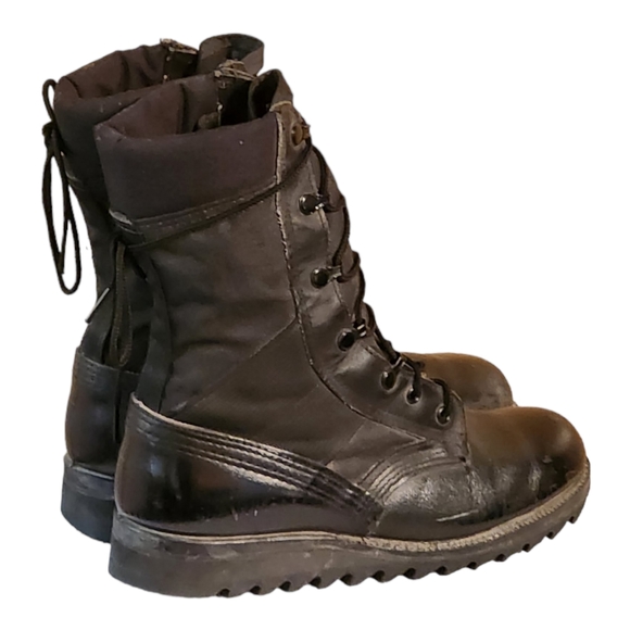 Unisex Leather and Nylon Combat Boots Size 9-9.5/Military Boots/Army Boots - Picture 7 of 10
